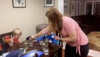 Homemade lava lamp